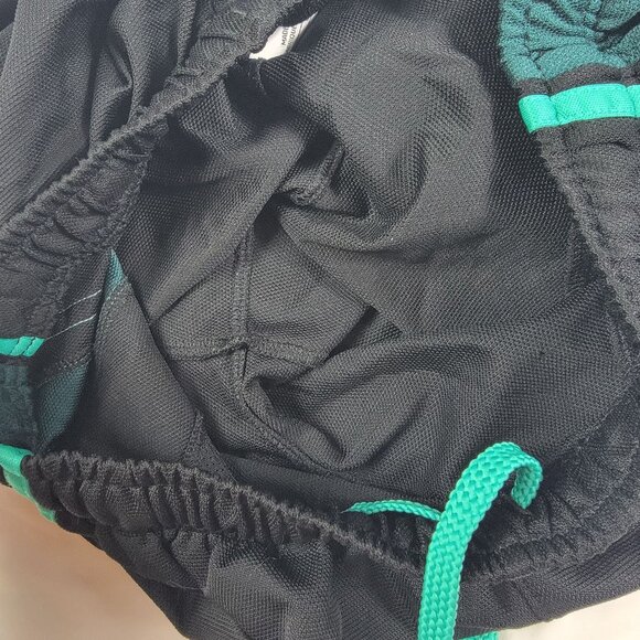 Nike Dri Fit Mens Large Black Green Athletic Shorts Casual Running Gym Training - Picture 8 of 12